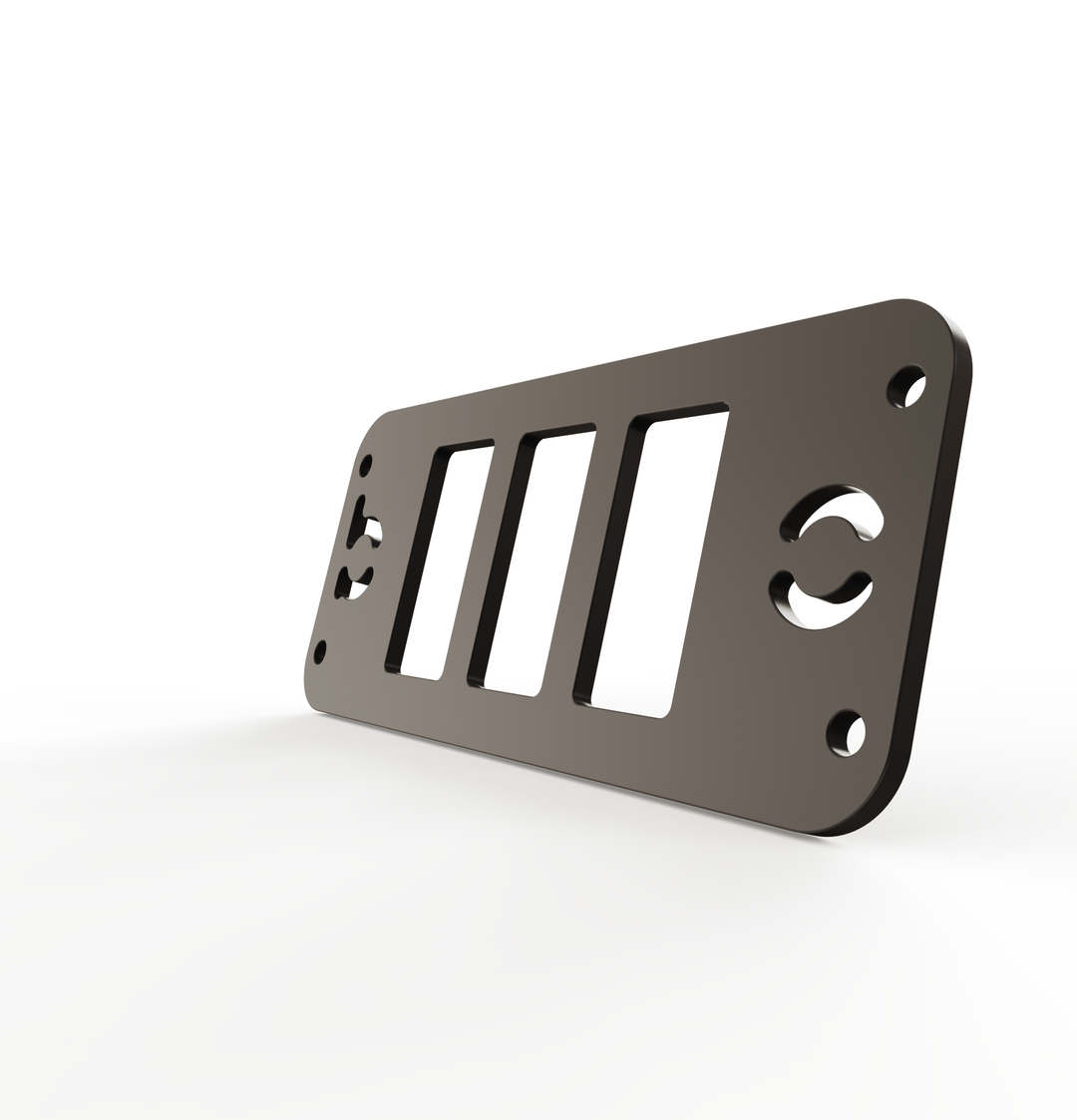 Toyota Tacoma Gen3 Three Slots Switch Panel Bracket For 2016-up Toyota Tacoma, Fit 39x21mm Switches