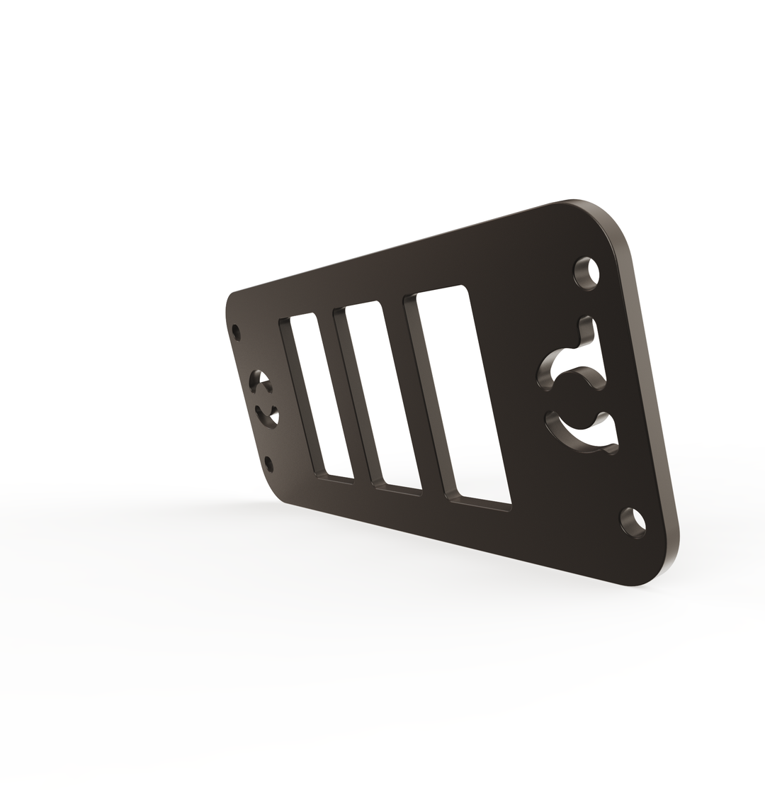 Toyota Tacoma Gen3 Three Slots Switch Panel Bracket For 2016-up Toyota Tacoma, Fit 39x21mm Switches