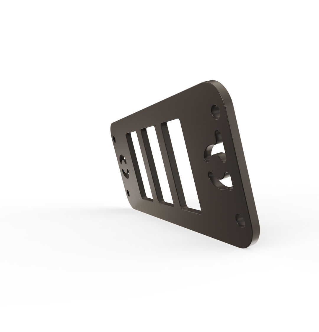 Toyota Tacoma Gen3 Three Slots Switch Panel Bracket For 2016-up Toyota Tacoma, Fit 39x21mm Switches