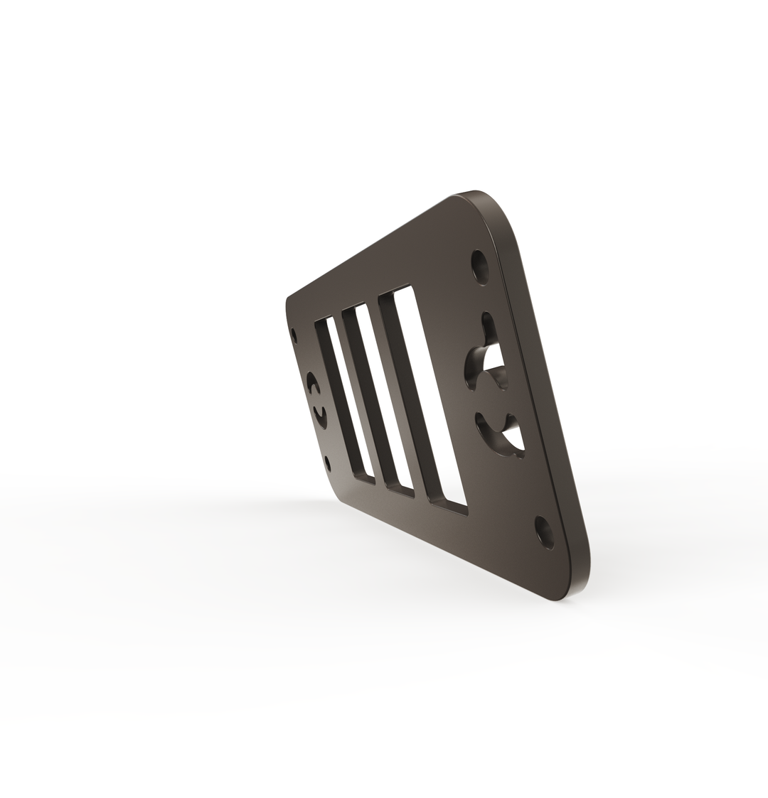 Toyota Tacoma Gen3 Three Slots Switch Panel Bracket For 2016-up Toyota Tacoma, Fit 39x21mm Switches