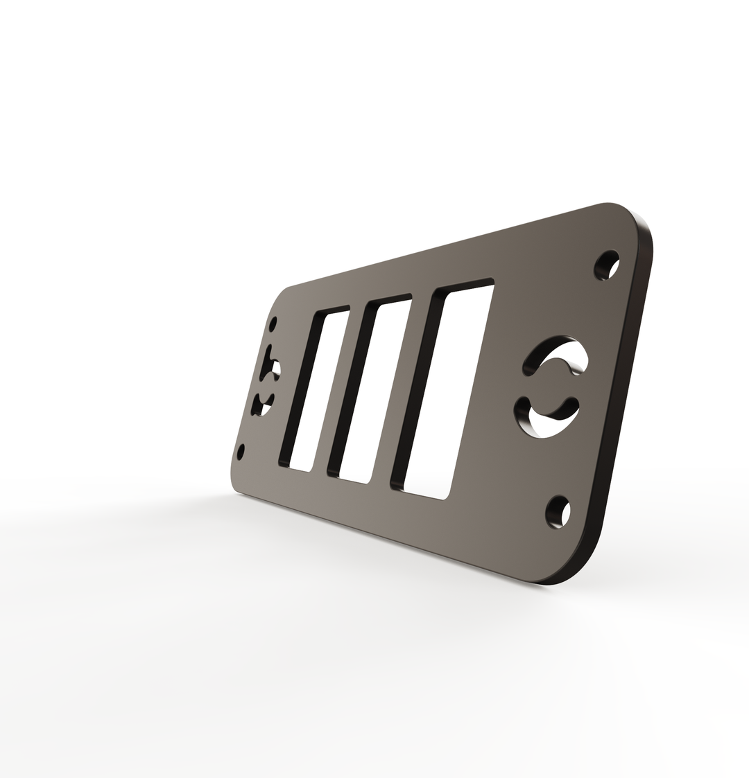 Toyota Tacoma Gen3 Three Slots Switch Panel Bracket For 2016-up Toyota Tacoma, Fit 39x21mm Switches