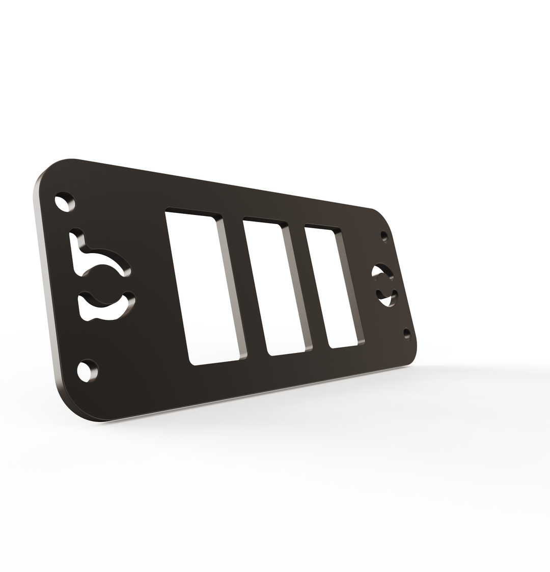 Toyota Tacoma Gen3 Three Slots Switch Panel Bracket For 2016-up Toyota Tacoma, Fit 39x21mm Switches