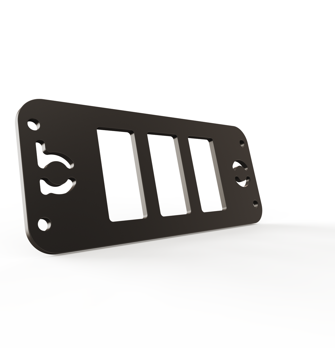 Toyota Tacoma Gen3 Three Slots Switch Panel Bracket For 2016-up Toyota Tacoma, Fit 39x21mm Switches