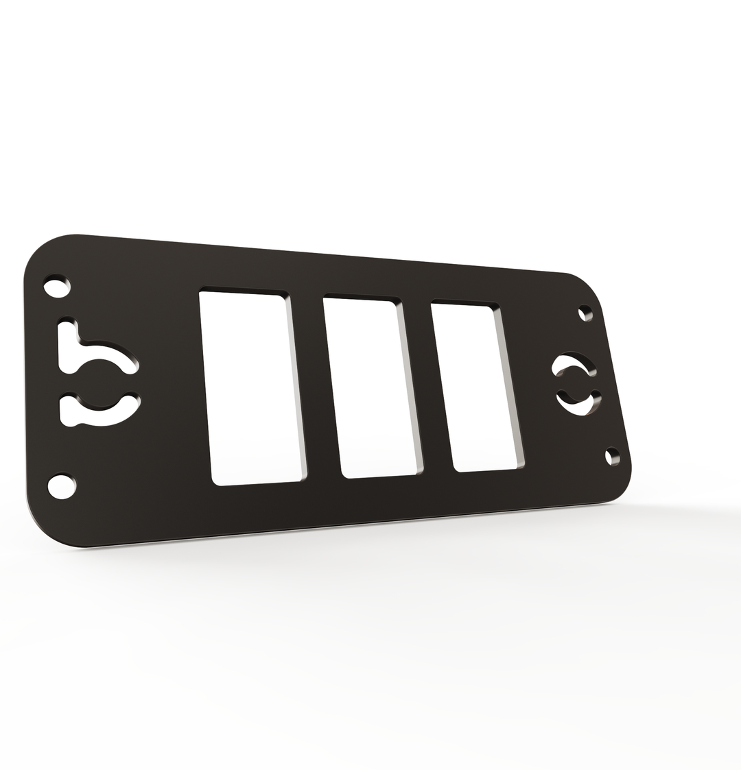 Toyota Tacoma Gen3 Three Slots Switch Panel Bracket For 2016-up Toyota Tacoma, Fit 39x21mm Switches