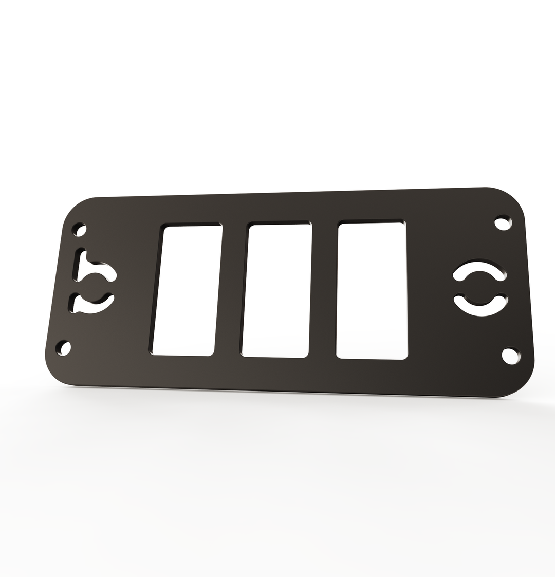 Toyota Tacoma Gen3 Three Slots Switch Panel Bracket For 2016-up Toyota Tacoma, Fit 39x21mm Switches