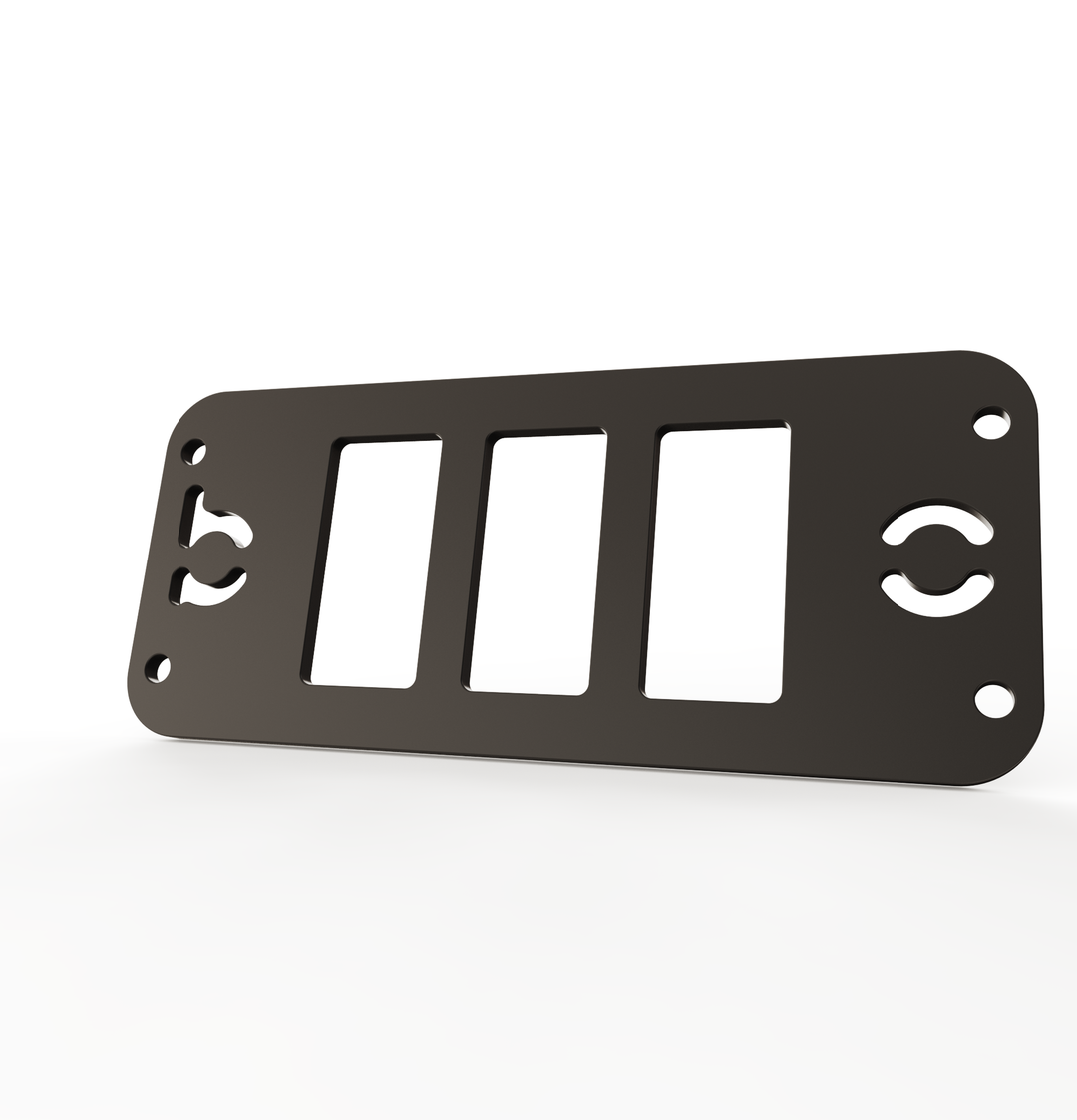 Toyota Tacoma Gen3 Three Slots Switch Panel Bracket For 2016-up Toyota Tacoma, Fit 39x21mm Switches