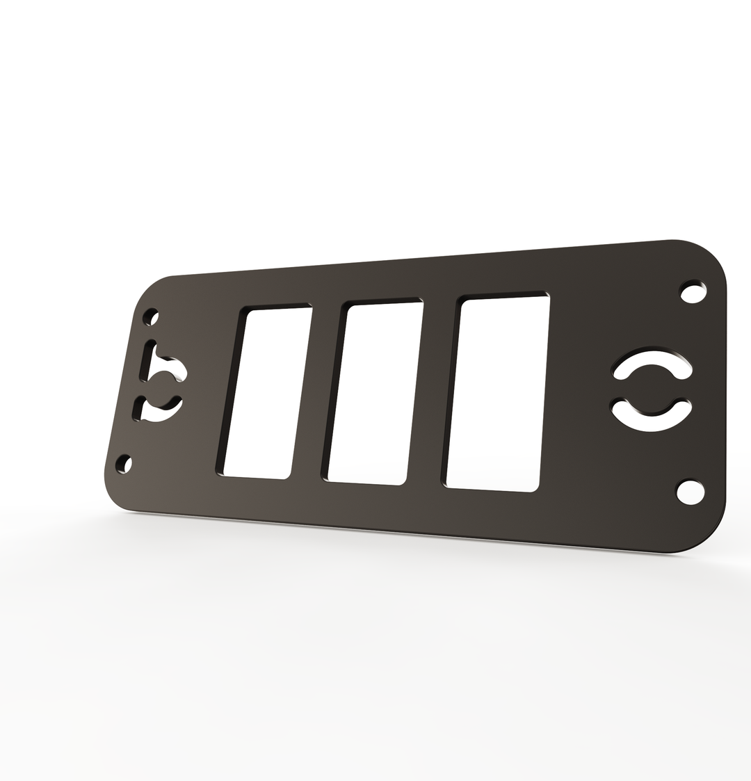 Toyota Tacoma Gen3 Three Slots Switch Panel Bracket For 2016-up Toyota Tacoma, Fit 39x21mm Switches