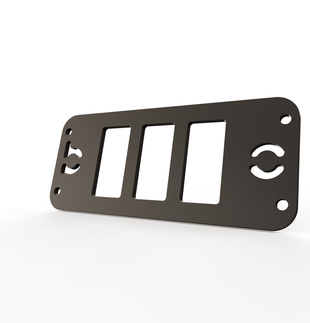 Toyota Tacoma Gen3 Three Slots Switch Panel Bracket For 2016-up Toyota Tacoma, Fit 39x21mm Switches