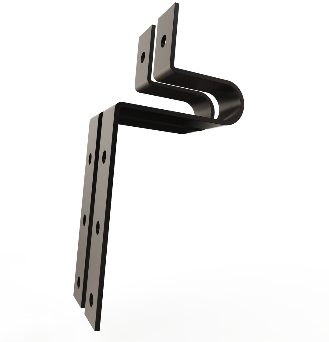 Car Club LowRider Metal Sign Fabrication Laser Plaque Brackets (POWDER COATED BLACK)