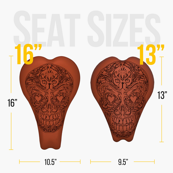Imperial Leather 16" SUGAR SKULL Solo Seat