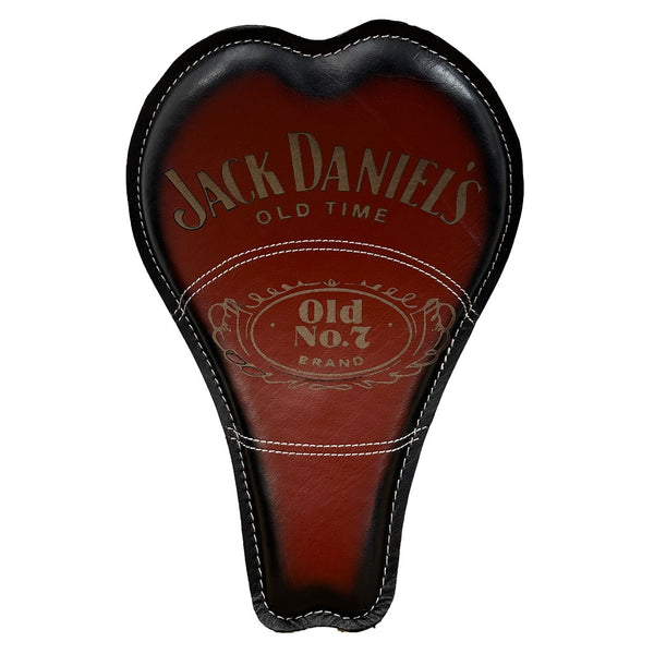Imperial 16" Leather ANTIQUE Solo Seat (ETCHED) Jack Daniels