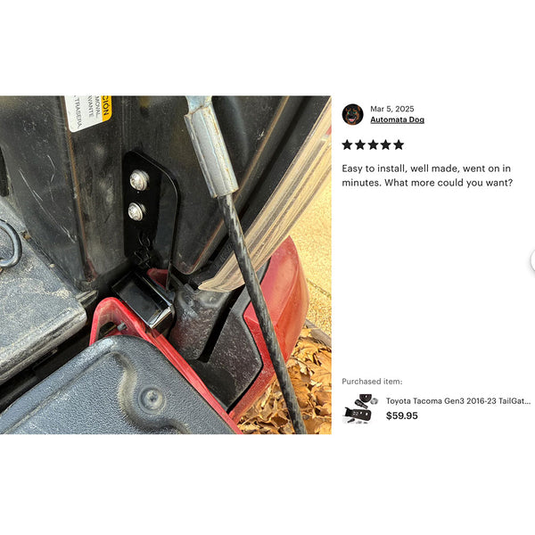 Toyota Tundra Gen3 2022-2025 Deck Lid Anti-Theft Security ( TailGate Lock + Stay Cable Lock + 2 Keys )