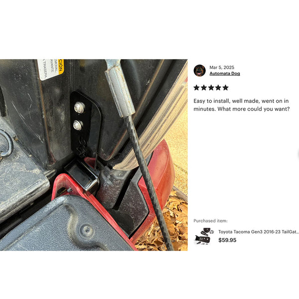 Toyota Tacoma Gen4 2024-2025 Deck Lid Anti-Theft Security ( TailGate Lock + Stay Cable Lock + 2 Keys )