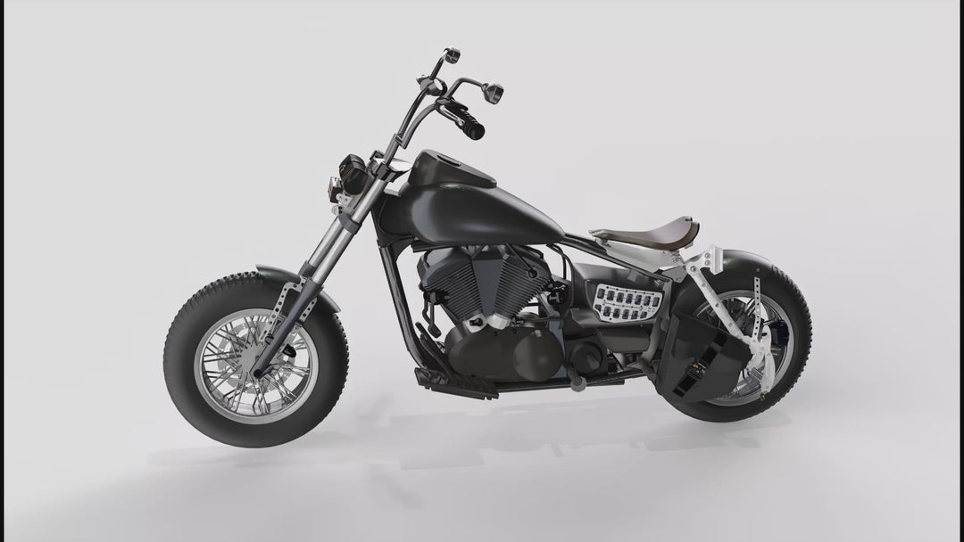 Kawasaki Vulcan VN1500 Leather Bobber SOLO Seat Conversion Kit + 13” DIAMOND Seat