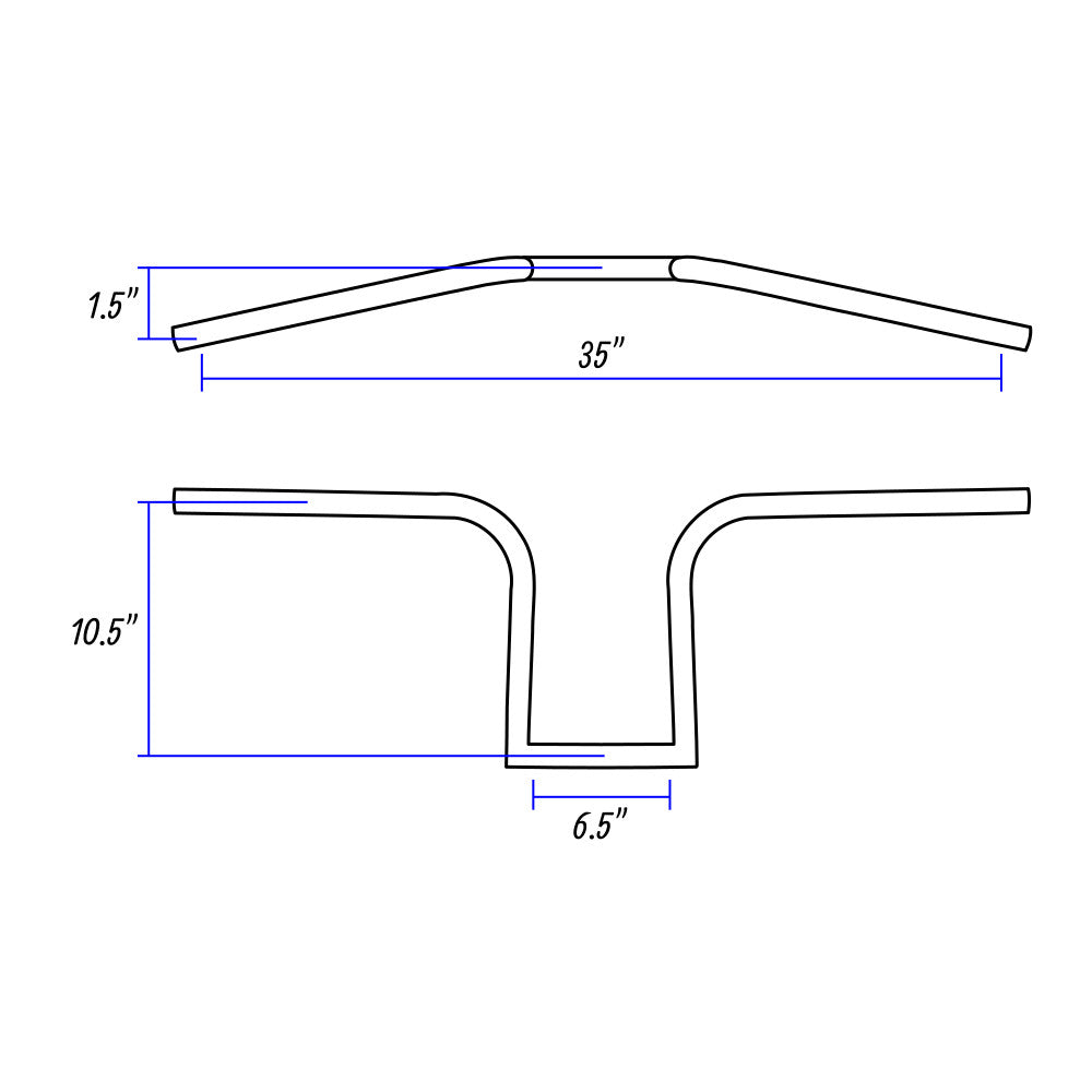 Jordan Custom Made Chopper Bobber Honda Yamaha Handlebars