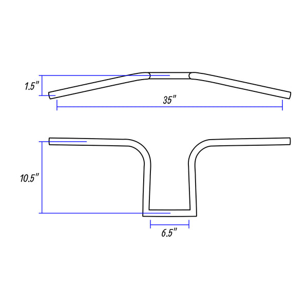 Jordan Custom Made Chopper Bobber Honda Yamaha Handlebars