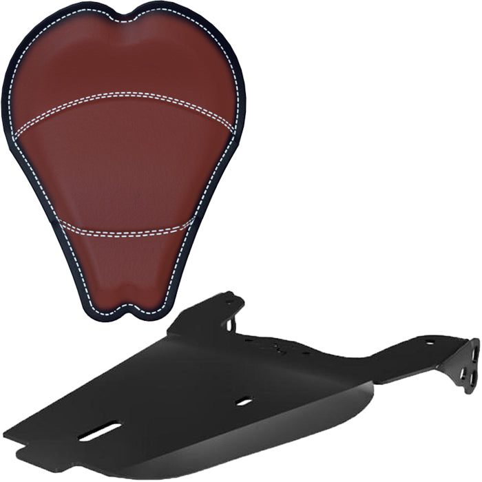 Honda Rebel CMX250 Leather Solo Seat Kit + 13” ANTIQUE Seat
