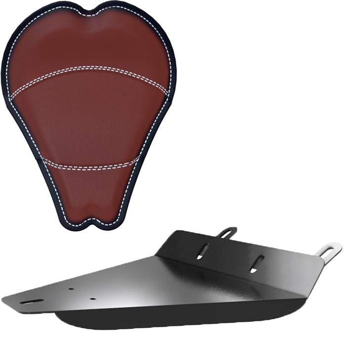 Honda Shadow VT750 (Shaft) Leather Solo Seat Kit + 13” ANTIQUE Seat