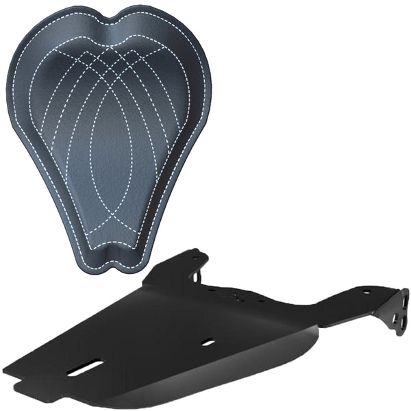 Honda Rebel CMX250 Leather Solo Seat Kit 13" BENDS Seat