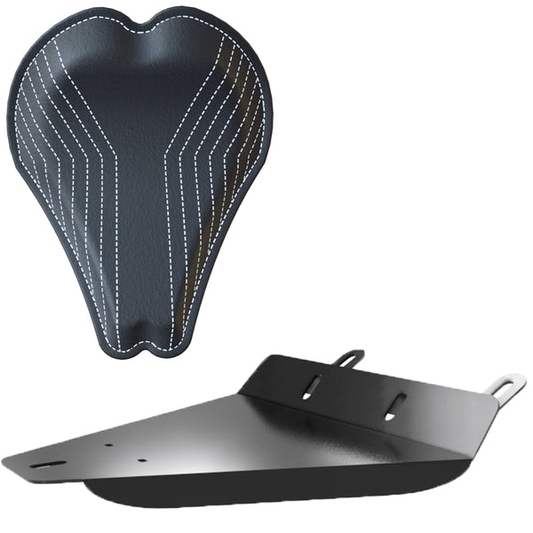 Honda Shadow VT750 (Shaft) Leather Solo Seat Kit + 13” LINES Seat