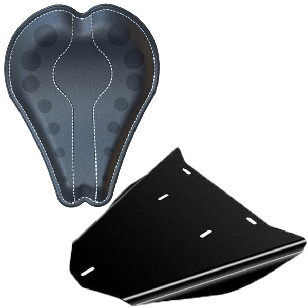 Honda Shadow VLX600 Leather Bobber Seat Conversion Kit + 13” HOLES Seat