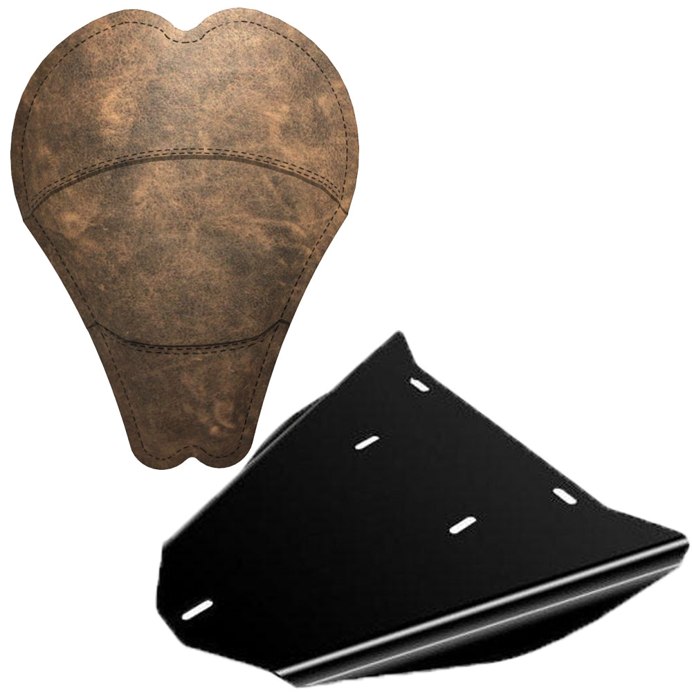 Honda Shadow VLX600 Leather Bobber Seat Conversion Kit + 13” RUSTICO Seat