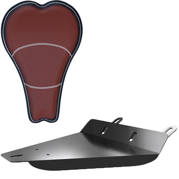 Honda Shadow VT750 (Shaft) Leather Solo Seat Kit + 16” ANTIQUE Seat