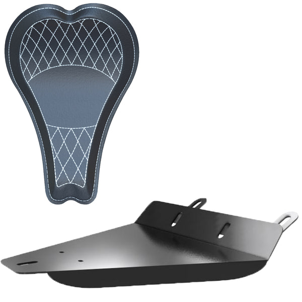 Honda Shadow VT750 (Shaft) Leather Solo Seat Kit + 16” DIAMOND Seat