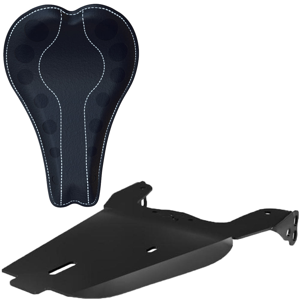 Honda Rebel CMX250 Leather Solo Seat Kit + 16” HOLES Seat