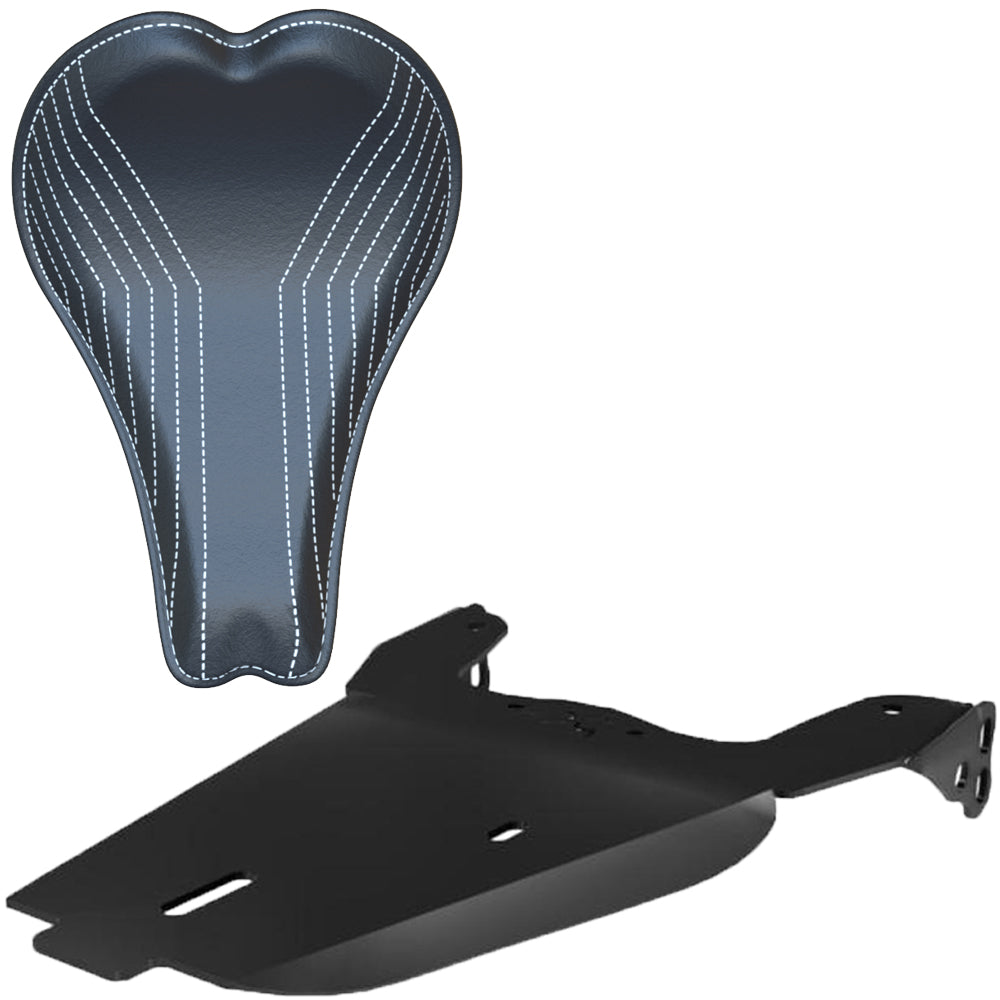 Honda Rebel CMX250 Leather Solo Seat Kit + 16” HOLES Seat