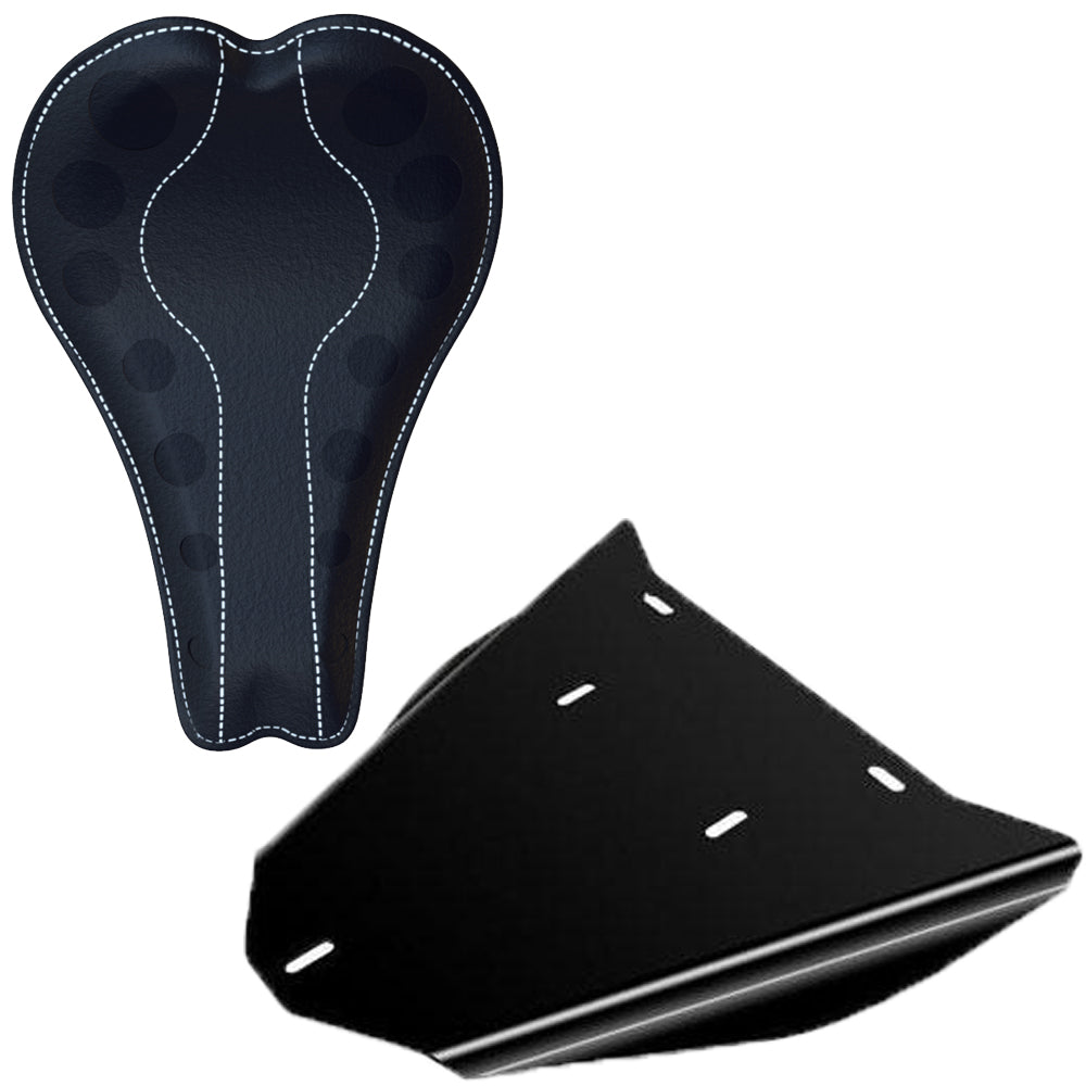 Honda Shadow VLX600 Leather Bobber Seat Conversion Kit + 16” HOLES Seat