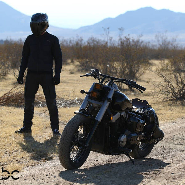 Honda Shadow VT750 (Shaft) Leather Solo Seat Kit + 16” HOLES Seat