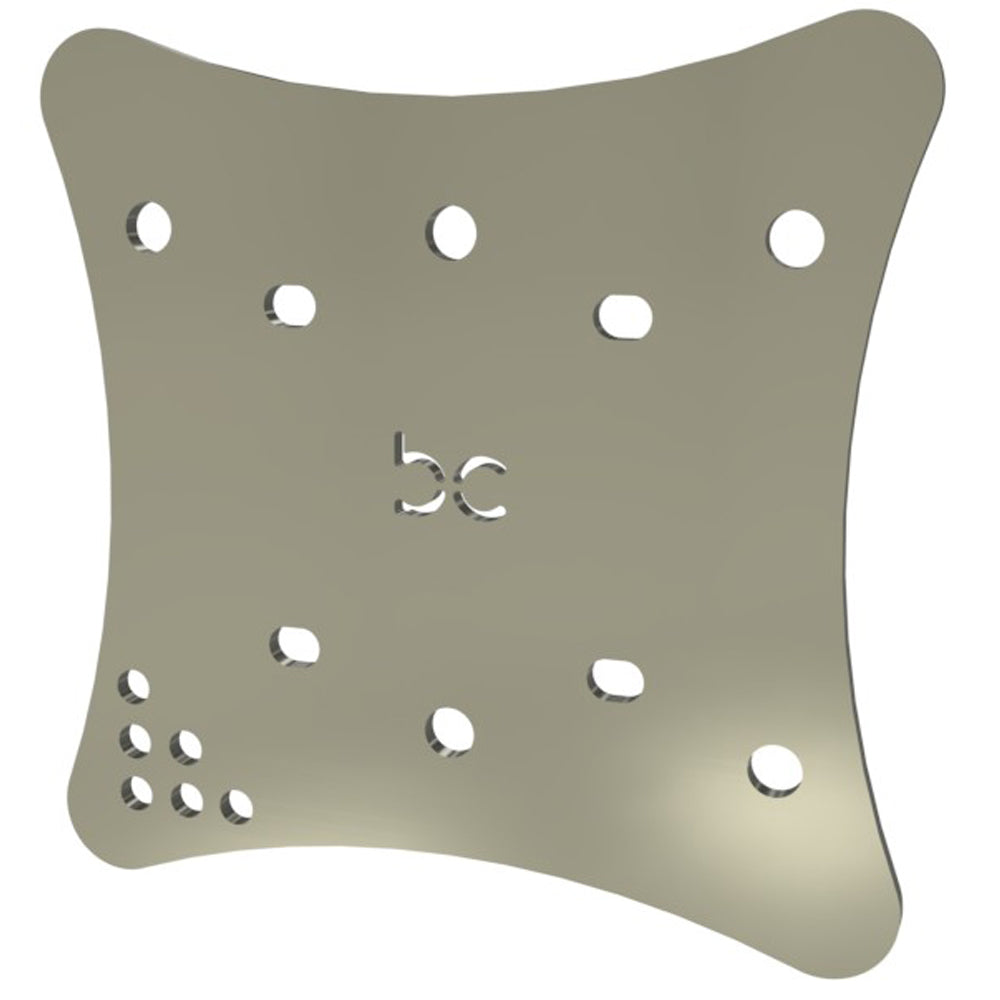 Multi-Fit HeadLight Plate (Raw Metal)