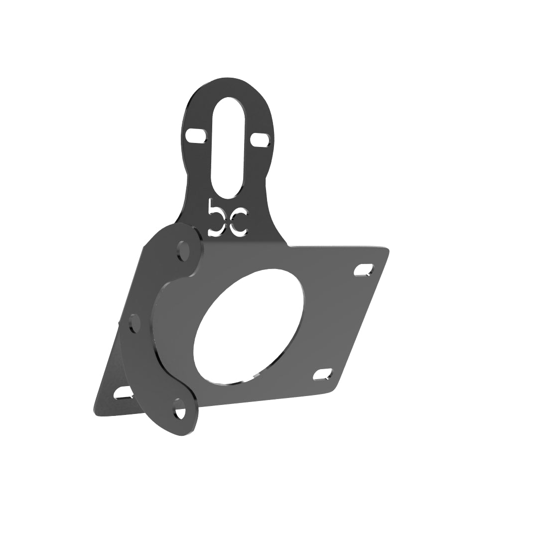 Multi-FIT Horizontal License plate bracket with Brake light