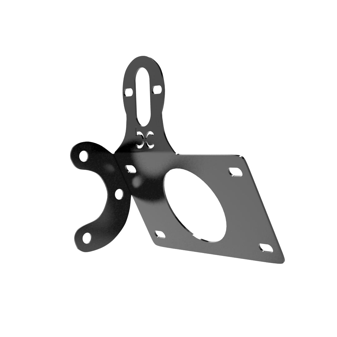 Multi-FIT Horizontal License plate bracket with Brake light