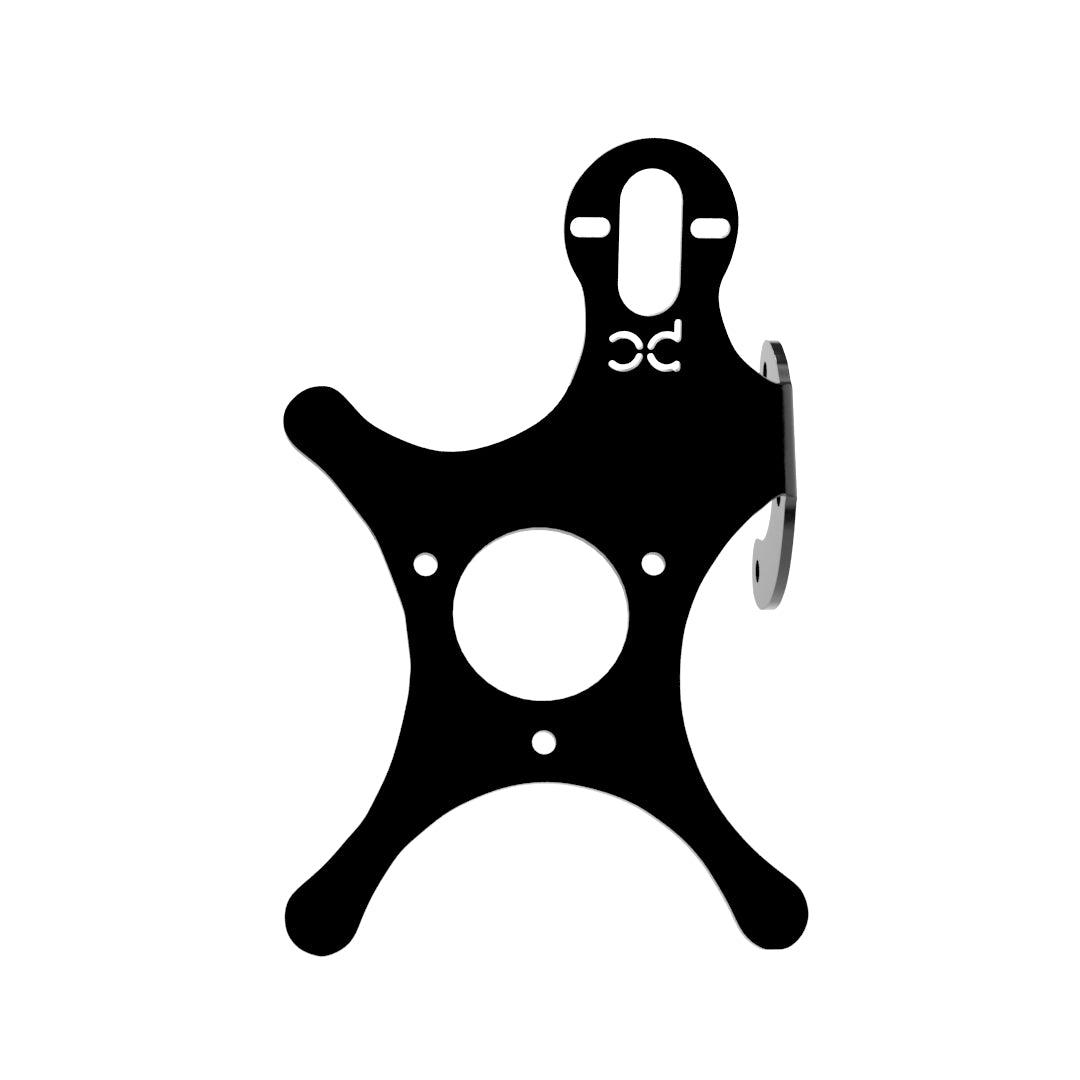 Multi-FIT European License plate bracket with Brake light