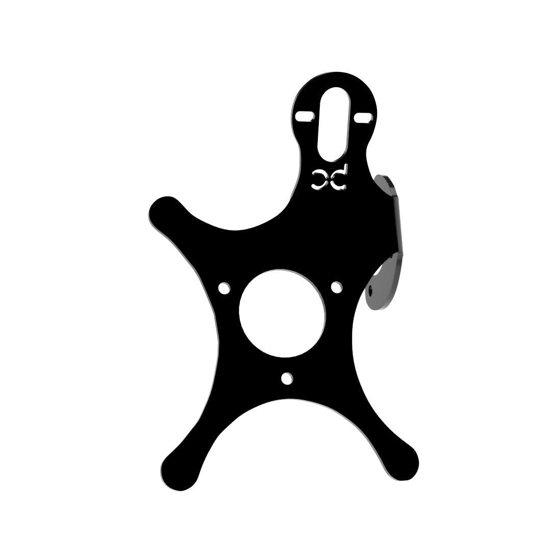 Multi-FIT European License plate bracket with Brake light