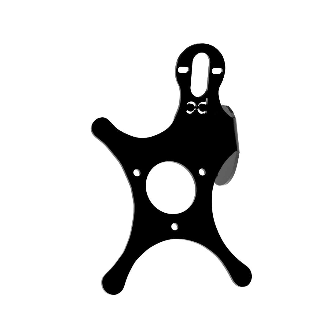 Multi-FIT European License plate bracket with Brake light