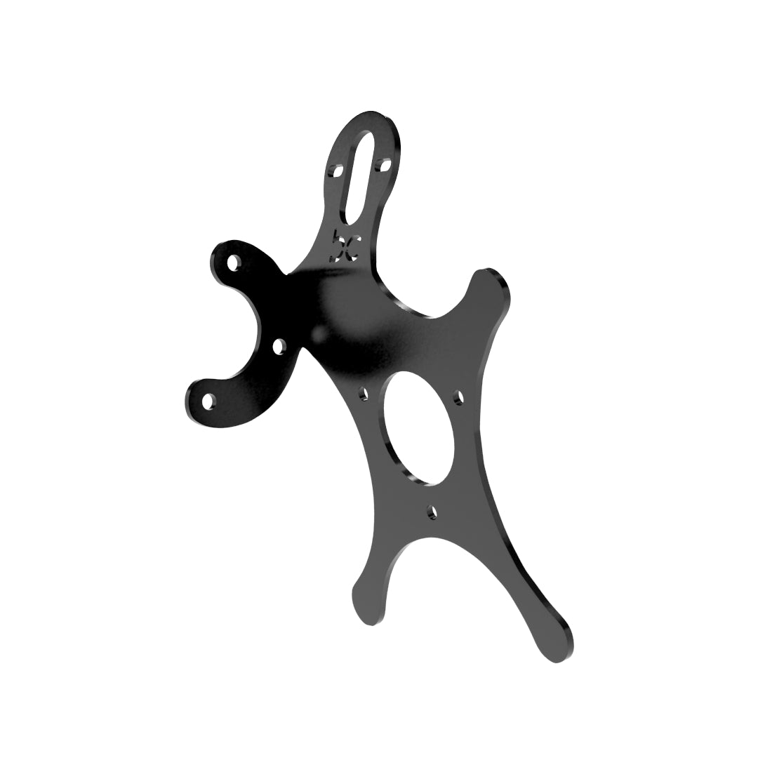 Multi-FIT European License plate bracket with Brake light