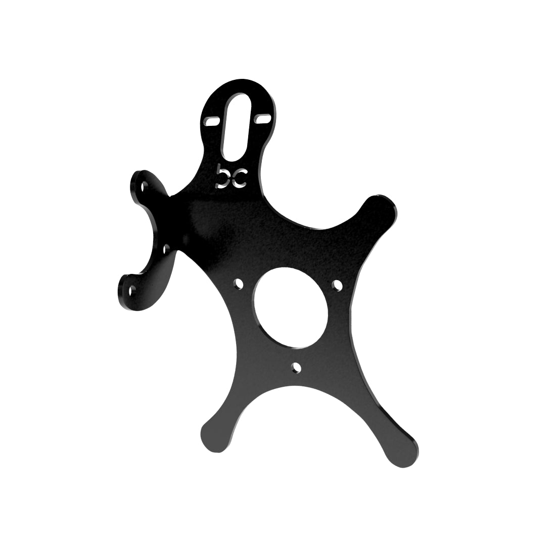 Multi-FIT European License plate bracket with Brake light