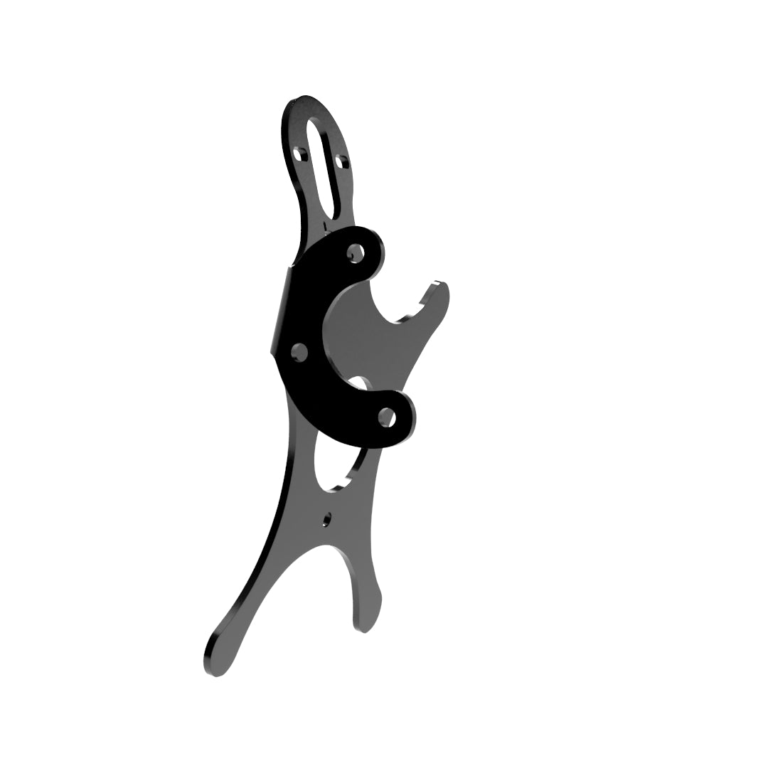 Multi-FIT European License plate bracket with Brake light