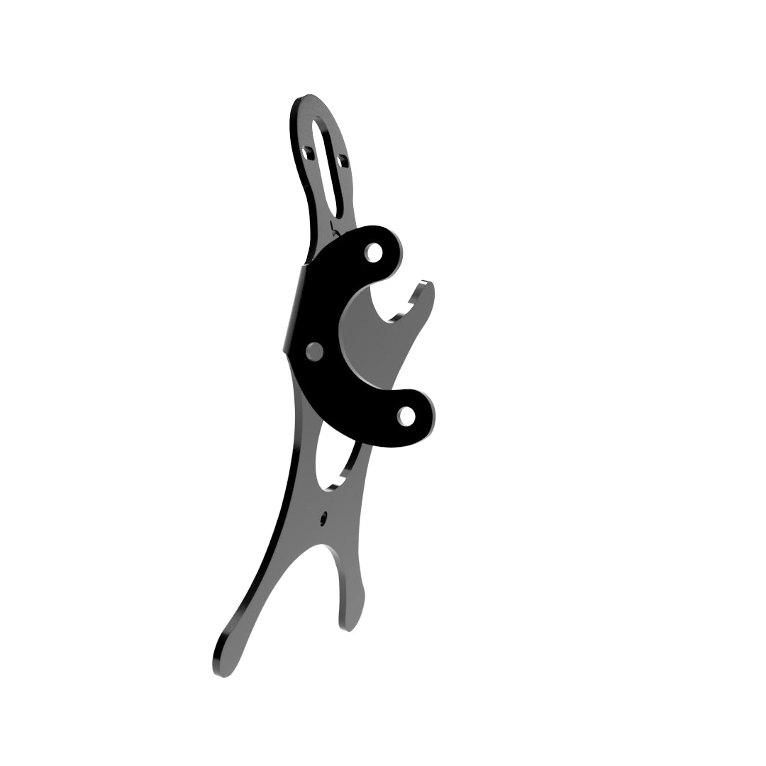 Multi-FIT European License plate bracket with Brake light