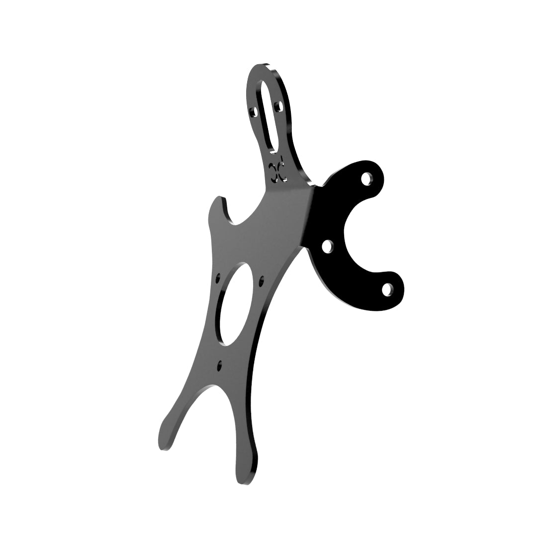Multi-FIT European License plate bracket with Brake light