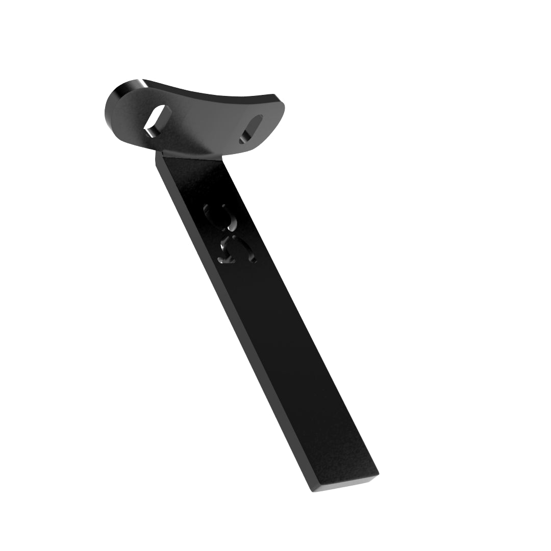 Weld-On Curved Fender Bracket Powder-Coated