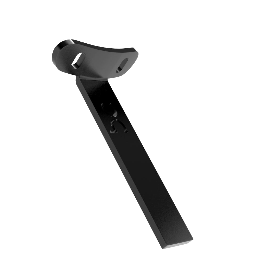 Weld-On Curved Fender Bracket Powder-Coated