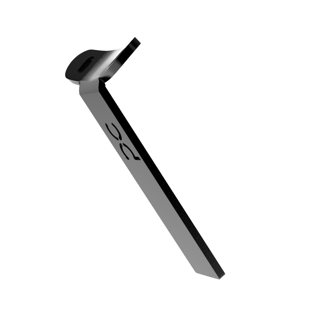 Weld-On Curved Fender Bracket Powder-Coated