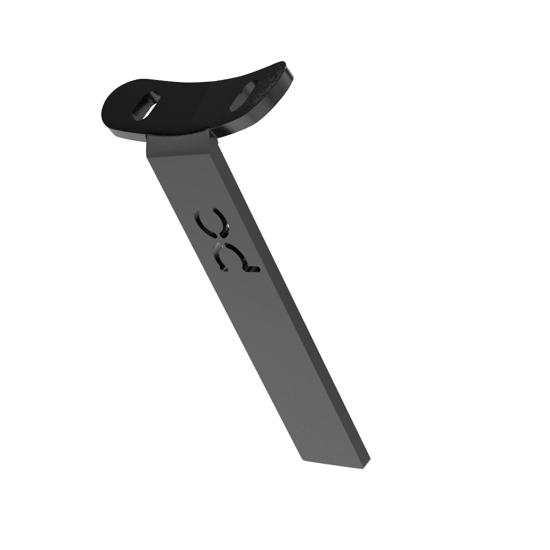 Weld-On Curved Fender Bracket Powder-Coated