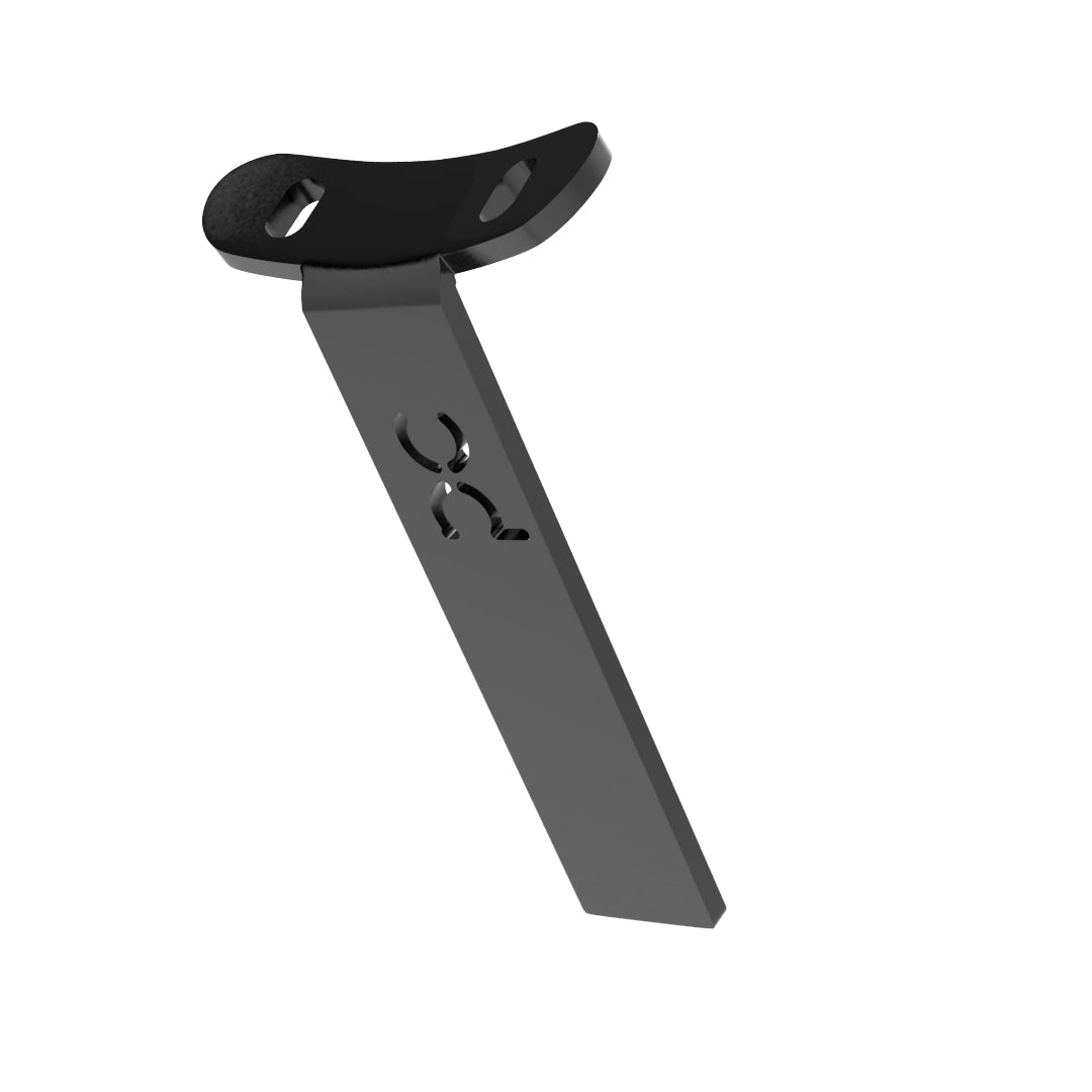 Weld-On Curved Fender Bracket Powder-Coated