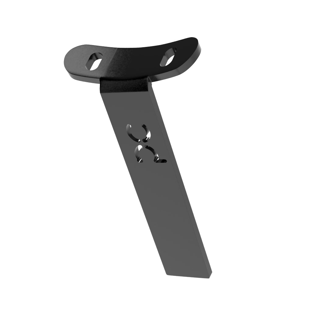 Weld-On Curved Fender Bracket Powder-Coated