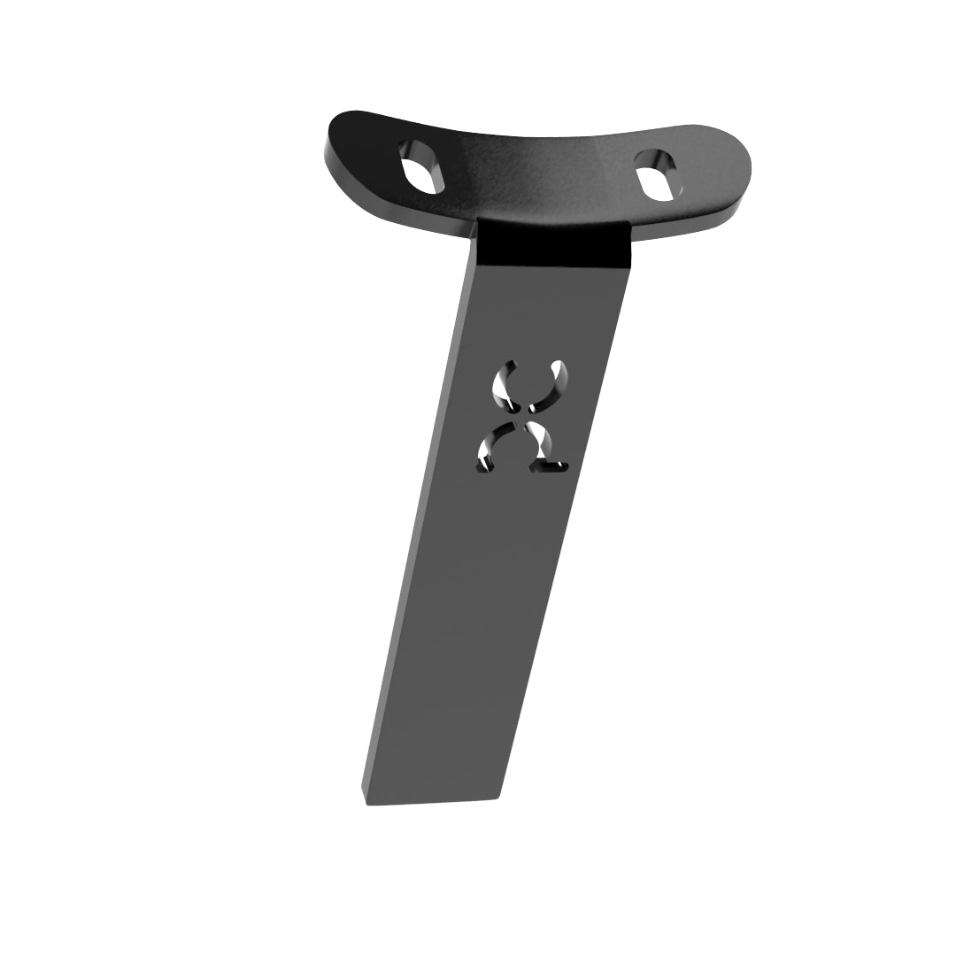 Weld-On Curved Fender Bracket Powder-Coated